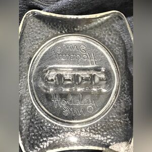 Holiday Inn vintage glass ash tray.